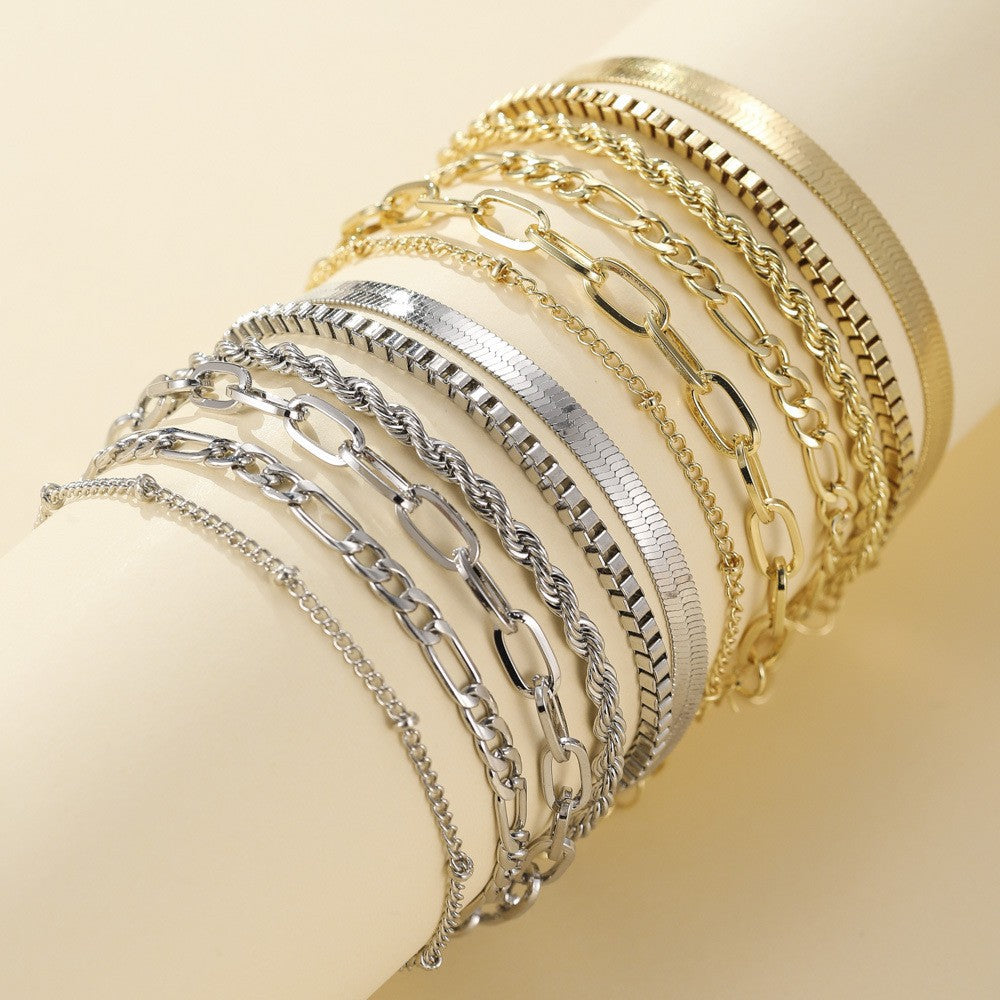Ruby's Gold Bracelet Set