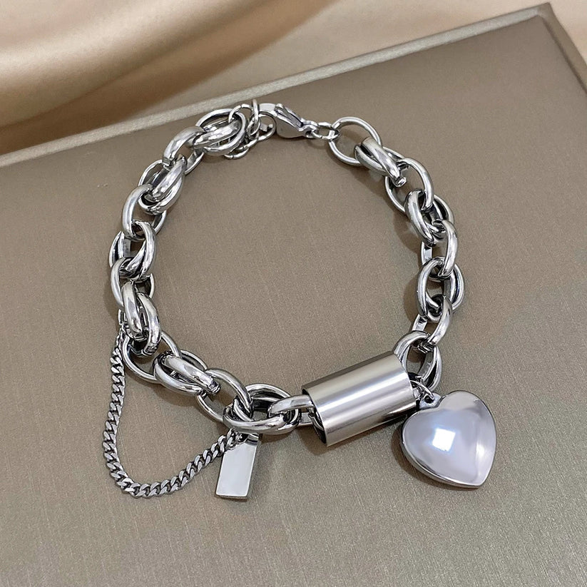 Ruby's Gold Heartened Bracelet