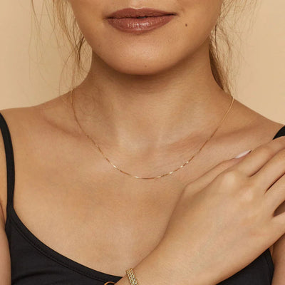 Ruby's Gold Bodega Box Necklace